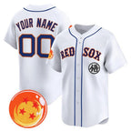 Custom Boston Red Sox x Dragon Ball White JEROMEN Vapor Premier Limited Jersey - All Stitched