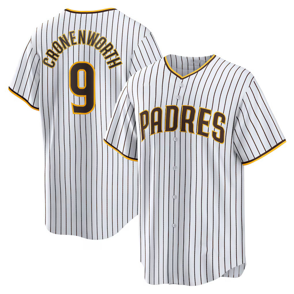 San Diego Padres #9 Jake Cronenworth White JEROMEN Home Replica Jersey
