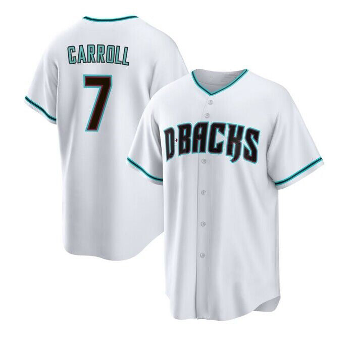 Arizona Diamondbacks #7 Corbin Carroll White JEROMEN Cool Base Stitched Jerseys
