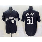 San Francisco Giants #51 Jung Hoo Lee Black JEROMEN 'Gothic Fog Edition' Vapor Premier Limited Stitched Jersey