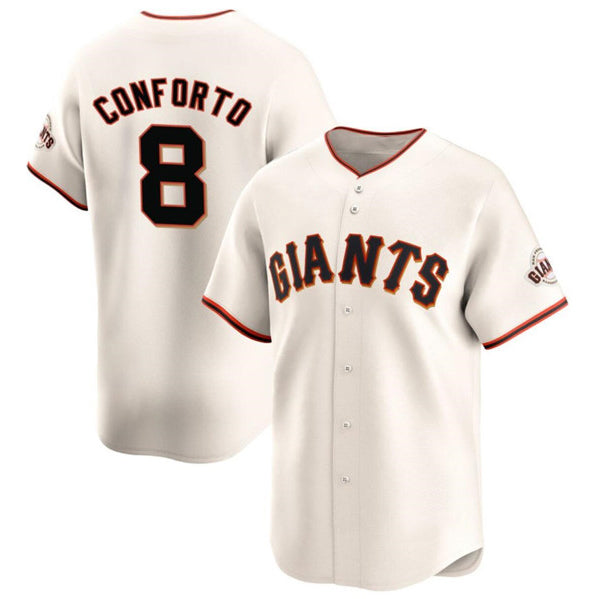 San Francisco Giants #8 Michael Conforto Cream JEROMEN Cool Base Stitched Jersey
