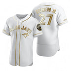 Toronto Blue Jays #27 Vladimir Guerrero Jr. White Gold JEROMEN Flex Base Stitched Jersey