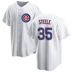 Chicago Cubs #35 Justin Steele Home White JEROMEN Cool Base Jersey
