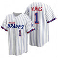 Atlanta Braves #1 Ozzie Albies White JEROMEN 2021 City Connect Stitched Jersey