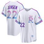 Kansas City Royals #22 Carter Jensen White JEROMEN 2026 City Connect Stadium Jersey