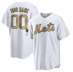 Custom New York Mets Active Player White JEROMEN 2022 All-Star Cool Base Stitched Jersey