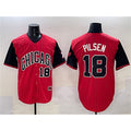Chicago White Sox #18 Pilsen Red Black JEROMEN 2025 City Connect Limited Stitched Jersey