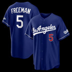 Los Angeles Dodgers #5 Freddie Freeman Royal JEROMEN Alternate Stadium Jersey