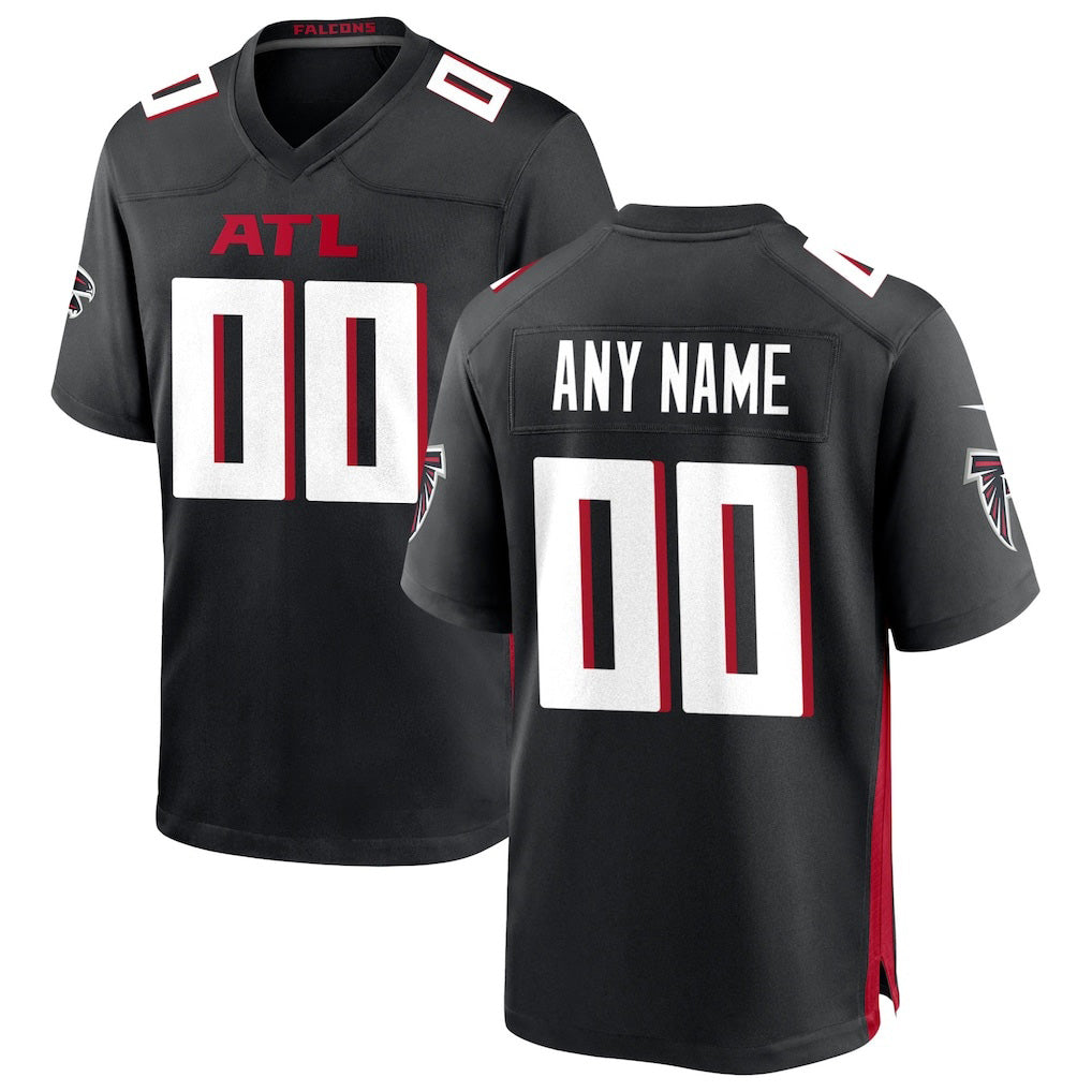 Custom A.Falcons Black JEROMEN Game Jersey