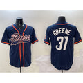 Detroit Tigers #31 Riley Greene Navy JEROMEN With Patch Cool Base Stitched Jersey