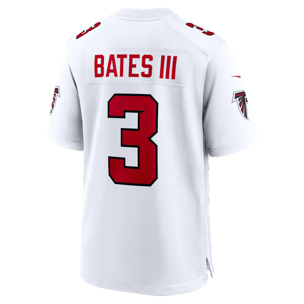 A.Falcons #3 Jessie Bates III White JEROMEN Game Jersey
