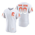 Custom San Francisco Giants White JEROMEN 2021 City Connect Flex Base Jersey