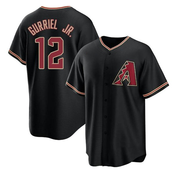 Arizona Diamondbacks #12 Lourdes Gurriel Jr. Black JEROMEN Cool Base Stitched Jersey