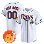 Custom Tampa Bay Rays x Dragon Ball White JEROMEN Vapor Premier Limited Jersey - All Stitched
