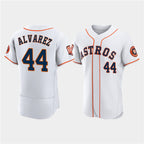 Houston Astros #44 Yordan Alvarez White JEROMEN 60th Anniversary Flex Base Stitched Jersey