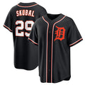 Detroit Tigers #29 Tarik Skubal Black JEROMEN Out Stitched Jersey