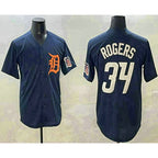 Detroit Tigers #34 Jake Rogers Navy JEROMEN Alternate With Patch Cool Base Stitched Jersey