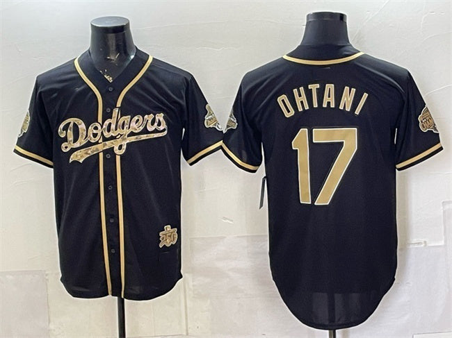Los Angeles Dodgers #17 Shohei Ohtani Black JEROMEN 2026 Armed Forces Day Stitched Jersey
