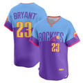 Colorado Rockies #23 Kris Bryant Purple-Light Blue JEROMEN 2025 City Connect Limited Player Jersey