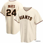 San Francisco Giants #24 Willie Mays Cream JEROMEN Cool Base Stitched Jersey