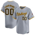 Custom Pittsburgh Pirates Active Player Gray JEROMEN Away Limited Stitched Jersey