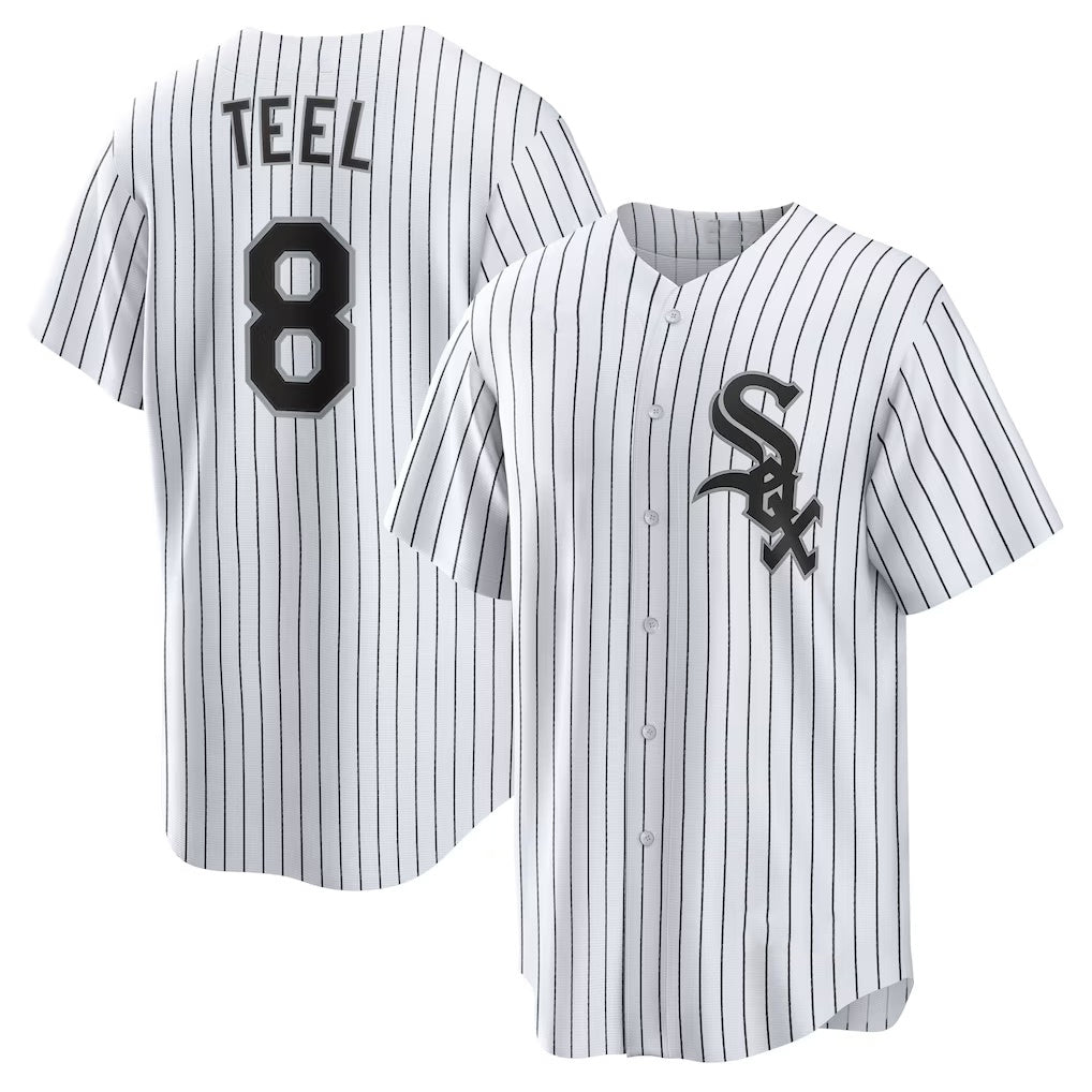 Chicago White Sox #8 Kyle Teel White JEROMEN Home Replica Jersey
