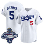 Los Angeles Dodgers #5 Freddie Freeman White JEROMEN 2025 Champions Stitched Jersey