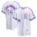 Kansas City Royals #14 Jac Caglianone White JEROMEN 2026 City Connect Stadium Jersey