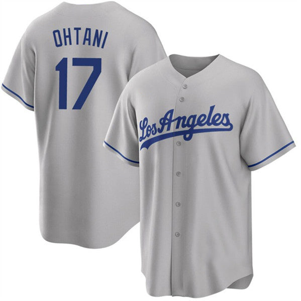 Los Angeles Dodgers #17 Shohei Ohtani Gray JEROMEN Cool Base Stitched Jersey