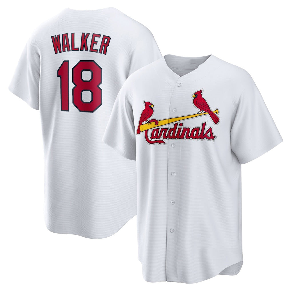 St. Louis Cardinals #18 Jordan Walker White JEROMEN Home Official Replica Player Jersey