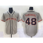 San Francisco Giants #48 Pablo Sandoval Gray JEROMEN Cool Base Stitched Jersey