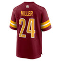 W.Commanders #24 Von Miller Burgundy JEROMEN Team Game Jersey