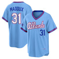 Atlanta Braves #31 Greg Maddux Powder Blue JEROMEN 2026 City Connect Stadium Jersey