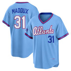 Atlanta Braves #31 Greg Maddux Powder Blue JEROMEN 2026 City Connect Stadium Jersey