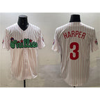 Philadelphia Phillies #3 Bryce Harper White JEROMEN Phanatic Cool Base Stitched Jersey