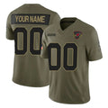 Custom A.Cardinals Active Player Olive JEROMEN 2025 F.U.S.E. Salute to Service Limited Stitched Jersey