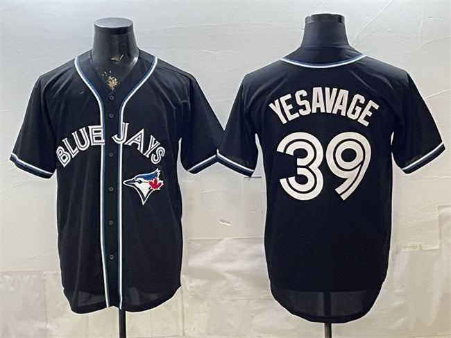 Toronto Blue Jays #39 Trey Yesavage 2026 Fashion Replica Black JEROMEN Out Stitched Jersey
