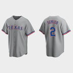 Texas Rangers #2 Marcus Semien Gray JEROMEN Cool Base Stitched Jersey