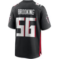A.Falcons #56 Keith Brooking Black JEROMEN Game Retired Player Jersey