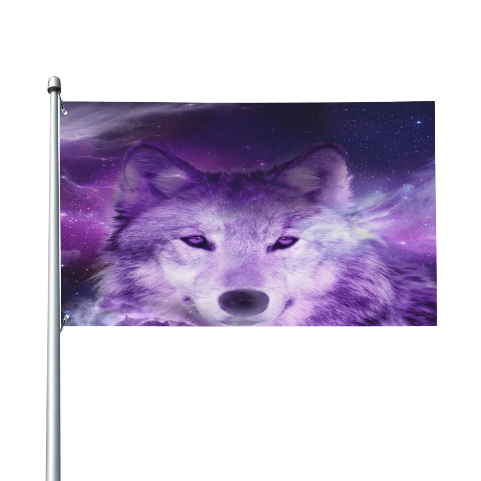 Keyword3 Purple Wolf Flag - Main Image