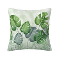 Keyword3 Tropical Leaves Plant Green Pillow 18x18in - Main Image