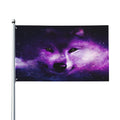 Keyword2 Purple Wolf Star Flag - Main Image