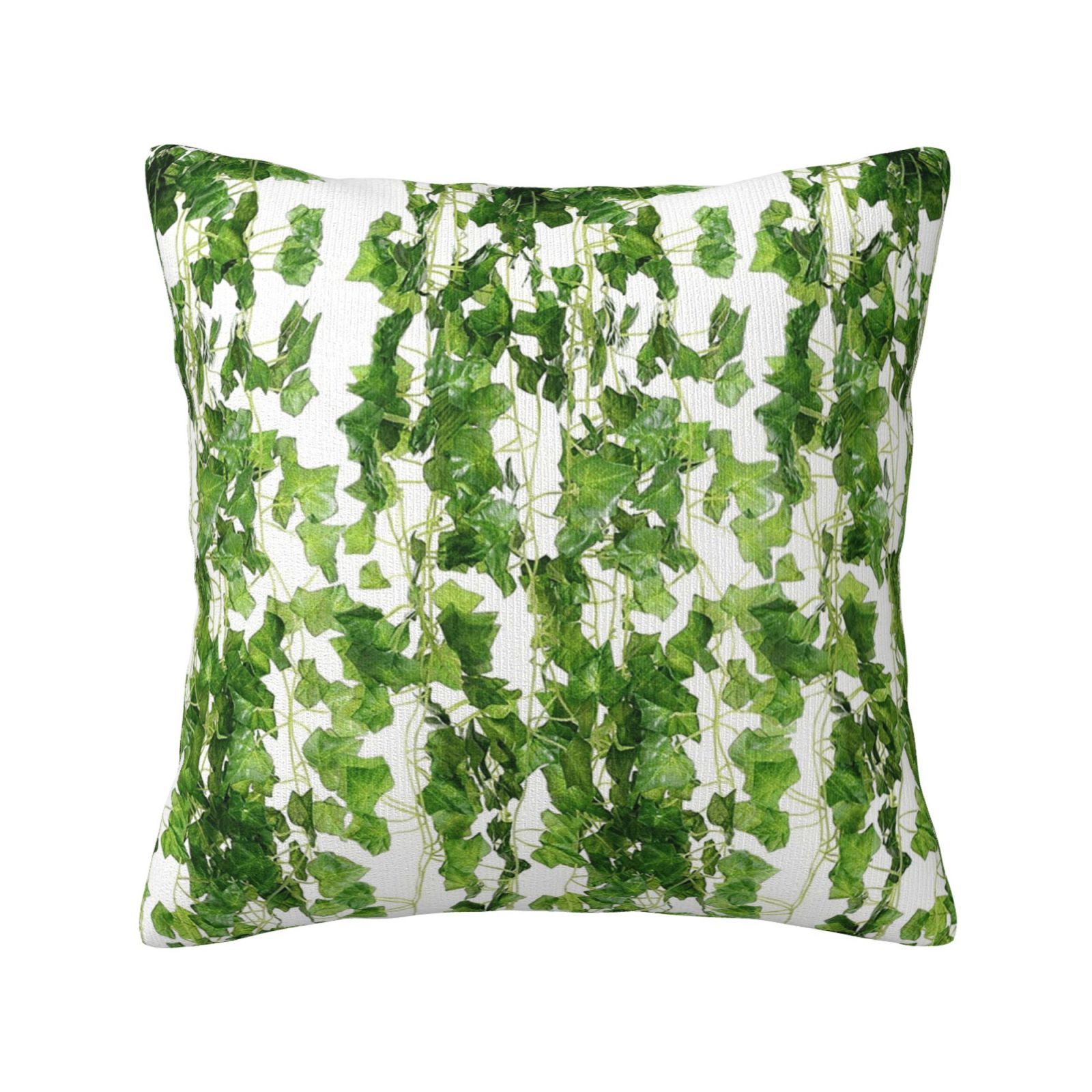 Keyword1 Leaf Plants Vine Hanging Garland Fake Foliage Green Pillow 18x18in - Main Image