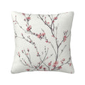 Keyword3 Pink Floral Cherry Blossom Peach Pillow 18x18in - Main Image